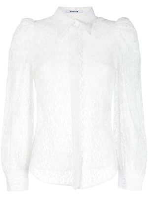 Vivetta lace-panel shirt - White