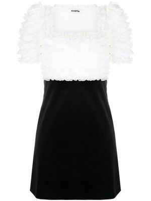 Vivetta ruffle-detail minidress - Black