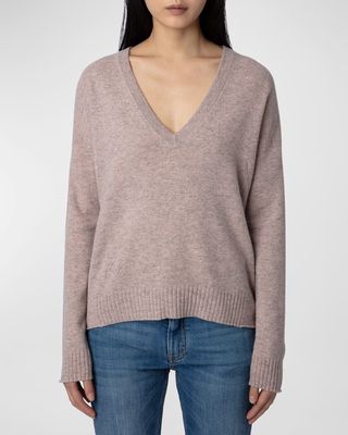 Vivi Patch Lurex Destroy Cashmere Sweater