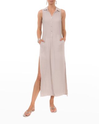 Vivienne Cotton Gauze Sleeveless Maxi Dress