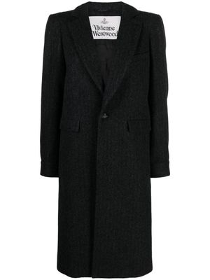 Vivienne Westwood Alien Teddy single-breasted coat - Black