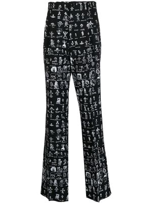 Vivienne Westwood all-over graphic print trousers - Black