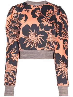 Vivienne Westwood Aramis floral-print cotton sweatshirt - Orange