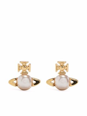 Vivienne Westwood Balbina orb stud earrings - Gold