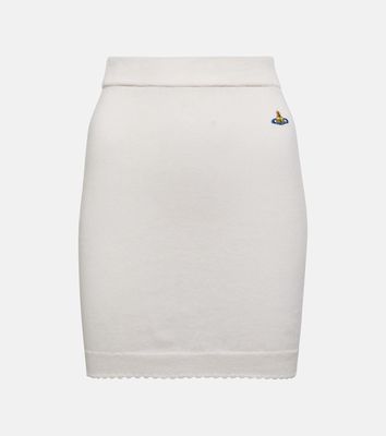 Vivienne Westwood Bea cotton and cashmere miniskirt