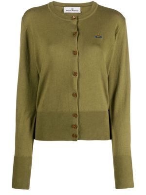 Vivienne Westwood Bea Orb-embroidered cardigan - Green