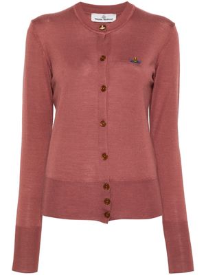 Vivienne Westwood Bea Orb-embroidered cardigan - Pink