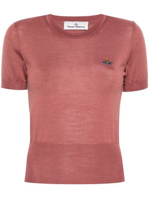 Vivienne Westwood Bea Orb-embroidered jumper - Pink