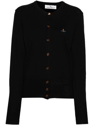 Vivienne Westwood Bea Orb-logo cardigan - Black
