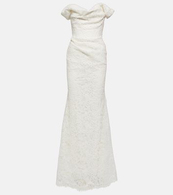 Vivienne Westwood Bridal Nova Cora off-shoulder lace gown