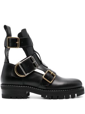 Vivienne Westwood buckled leather ankle boots - Black