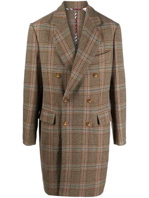 Vivienne Westwood check double-breasted cotton coat - Neutrals