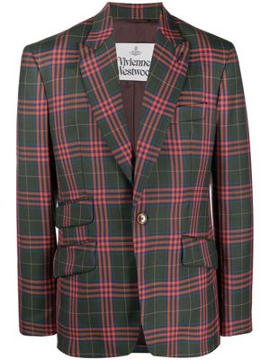 Vivienne Westwood checked virgin wool blazer - Green