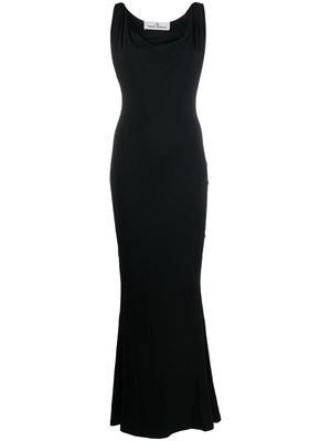 Vivienne Westwood cowl-neck long dress - Black
