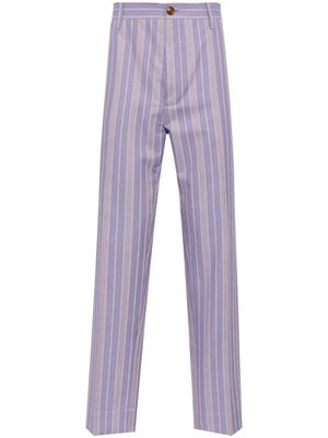 Vivienne Westwood Cruise striped trousers - Purple