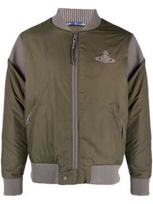 Vivienne Westwood Cyclist panelled bomber jacket - Green