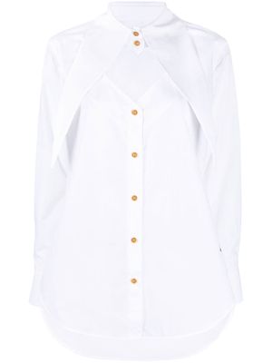Vivienne Westwood deconstructed button-up shirt - White