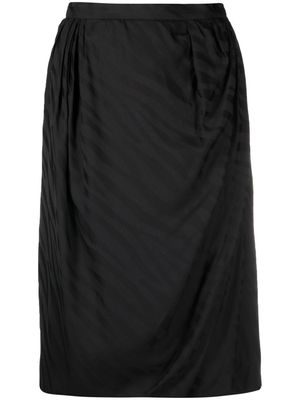 Vivienne Westwood draped-detailing midi skirt - Black