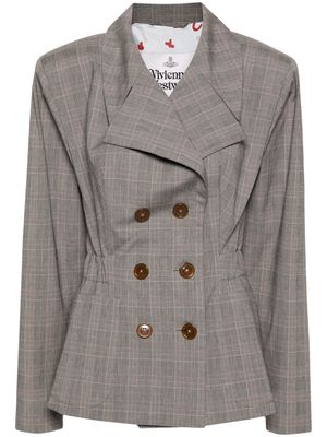 Vivienne Westwood Ella Prince of Wales-print blazer - Grey