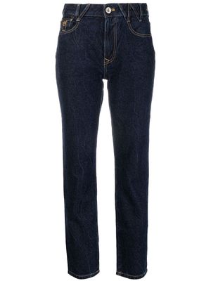 Vivienne Westwood embroidered-logo straight-leg jeans - Blue
