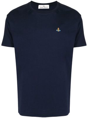 Vivienne Westwood embroidered-logo T-shirt - Blue