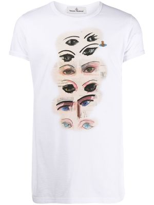 Vivienne Westwood eye-print organic-cotton T-shirt - White