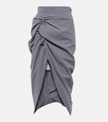Vivienne Westwood Gingham cotton midi skirt