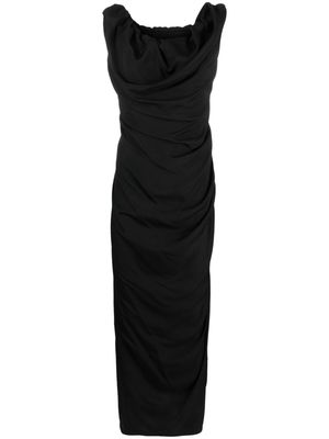 Vivienne Westwood Ginnie draped maxi dress - Black