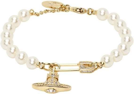 Vivienne Westwood Gold Lucrece Pearl Bracelet