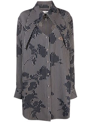 Vivienne Westwood Heart cut-out shirt dress - Blue