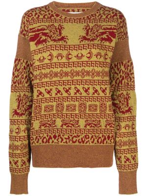 Vivienne Westwood intarsia wool-blend jumper - Red