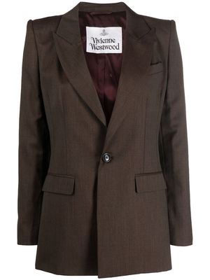 Vivienne Westwood Lelio single-breasted wool blazer - Brown