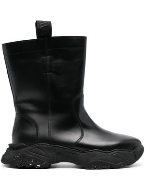 Vivienne Westwood logo-embossed chunky leather boots - Black