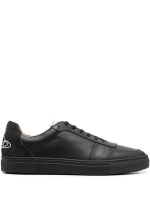 Vivienne Westwood logo-print calf leather sneakers - Black