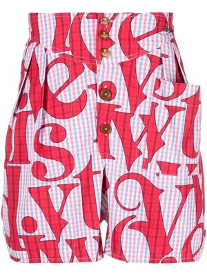 Vivienne Westwood Logomania above-knee shorts - Red