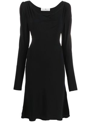 Vivienne Westwood long-sleeve square-neck dress - Black