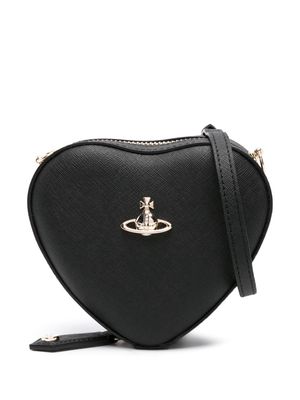 Vivienne Westwood Louise Heart Orb-plaque crossbody bag - Black