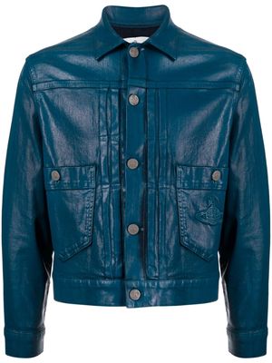 Vivienne Westwood Marlene coated-finish denim jacket - Blue