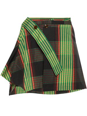 Vivienne Westwood Meghan tartan mini skirt - Green