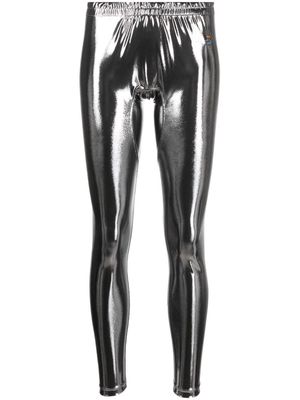 Vivienne Westwood metallic-effect leggings - Silver