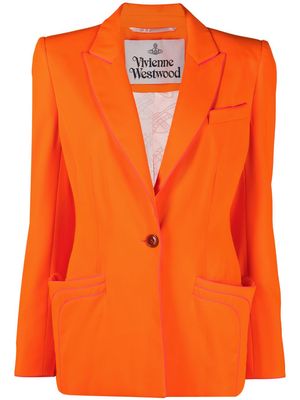 Vivienne Westwood multiple-pocket single-breasted blazer - Orange