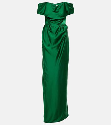 Vivienne Westwood Off-shoulder satin gown