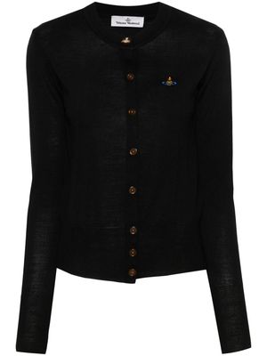 Vivienne Westwood Orb-embroidered cardigan - Black