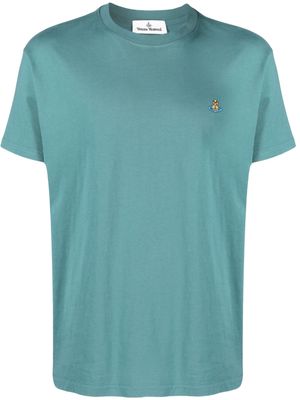 Vivienne Westwood Orb-embroidered cotton T-shirt - Green