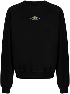 Vivienne Westwood Orb-embroidered jersey sweatshirt - Black