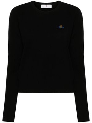 Vivienne Westwood Orb-embroidered jumper - Black