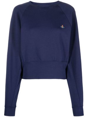 Vivienne Westwood Orb embroidered-logo sweatshirt - Blue