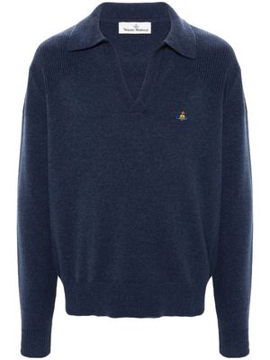 Vivienne Westwood Orb-embroidered polo shirt - Blue