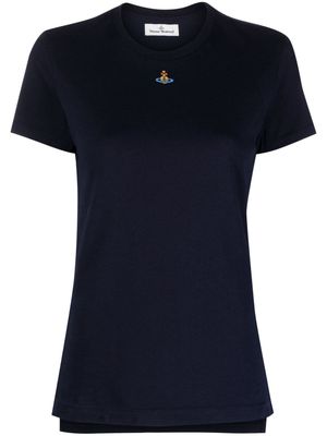 Vivienne Westwood Orb-embroidered short-sleeve T-shirt - Blue