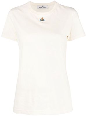 Vivienne Westwood Orb-embroidered T-shirt - Neutrals